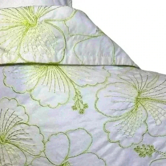 Women’s Tori Richard Honolulu Embroidered Hibiscus 3/4 Sleeves Tunic, Size 12 - Picture 7 of 16